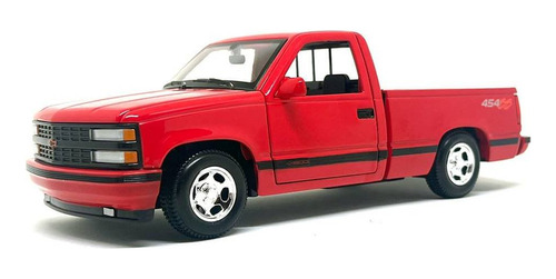 Miniatura Picape Chevrolet 454 Ss 1993 1:24 Maisto Vermelho