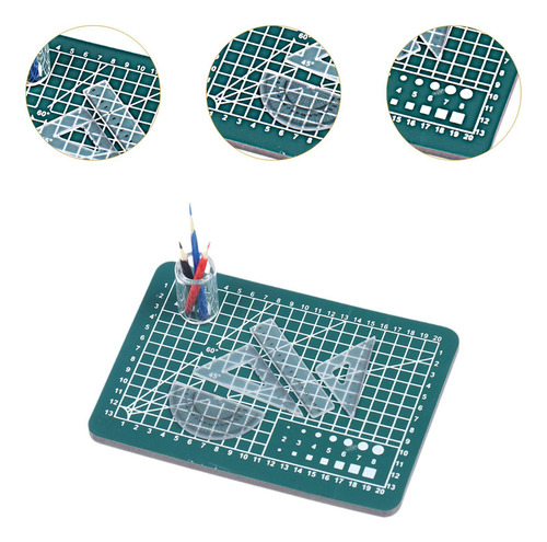 Set De Reglas Miniatura Para Casa De Muñecas, Verde