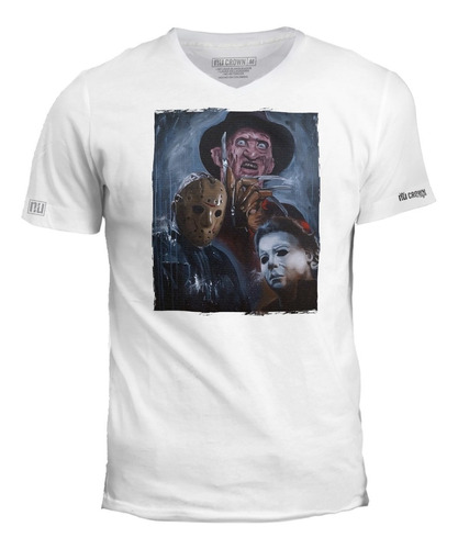 Camiseta Película Terror Viernes 13 Póster Asesinos Ivk