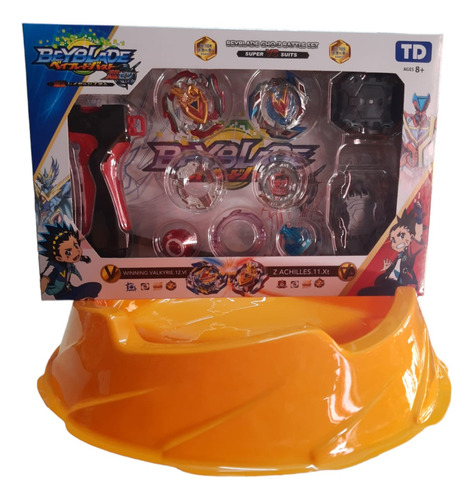 Beyblade 2 Trompos + Pista + Mango Lanzadores