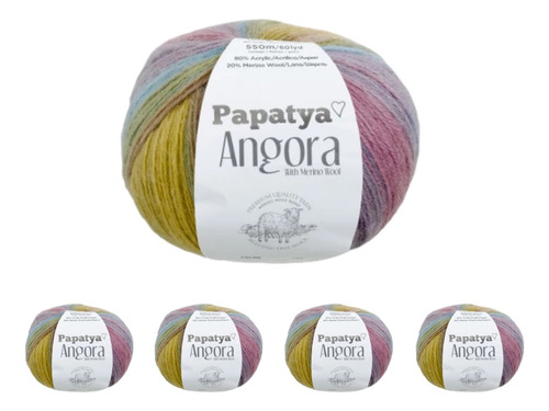 Lana Papatya Angora | Pack X5