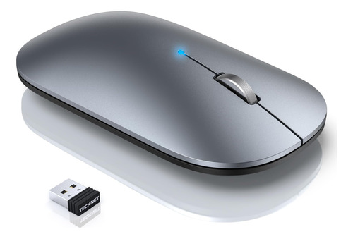 Mouse Bluetooth Tecknet, Mouse Inalámbrico Recargable De 2,4