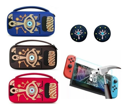 Estuche Edicion Zelda+ Vidrio+ 2grips N. Switch Estandar