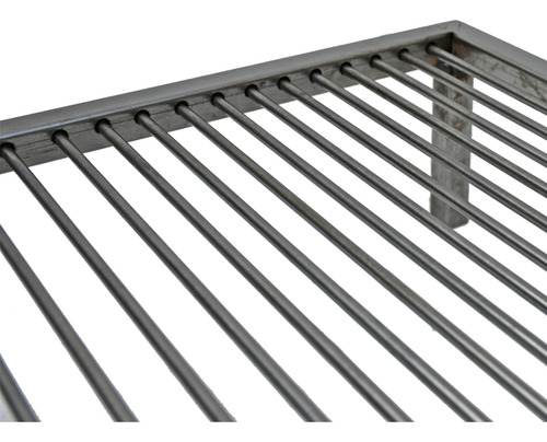 Parrilla Para Asado Móvil Quintu Flotante Hierro 90x60x14 Cm Plata