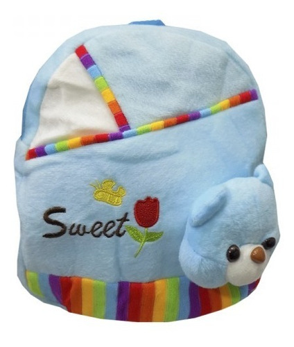 Imagen 7 de 9 de Mochila Infantil Diseño De Animales Peluche Niños Escuela 3d