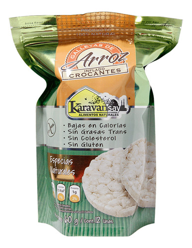 Galleta De Arroz Karavansay Especias X 60g