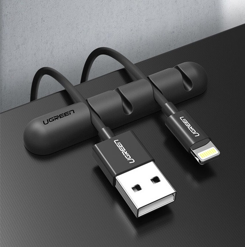 Silicone Clip Organizador 7 Pc Computadora Gammer Cables Usb
