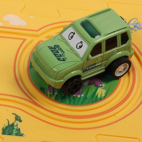 Dinosaurio Pista Coche Niños Puzzle Tablero Diy