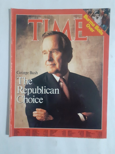 Time En Inglés George Bush Los Republicanos Año 1988