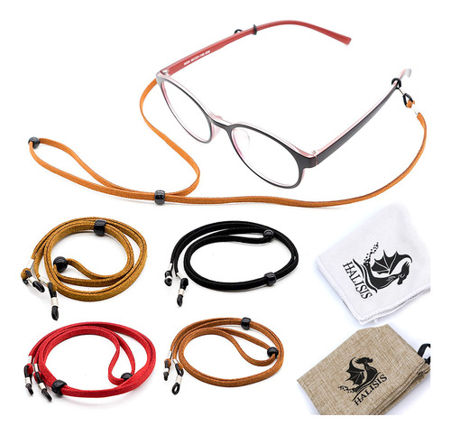 Eyeglass Correa Cadena Pack 4 Bono Lente Lanyard Soporte