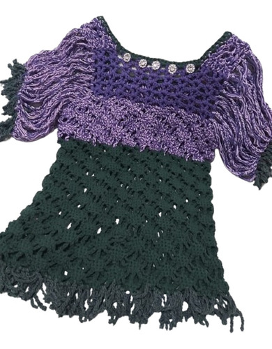 Blusa Tejido Artesanal Crochet Tejida A Mano -mujer