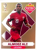 Comprar Figurita Almoez Ali Extra Sticker Legend Qatar 2022 Oro