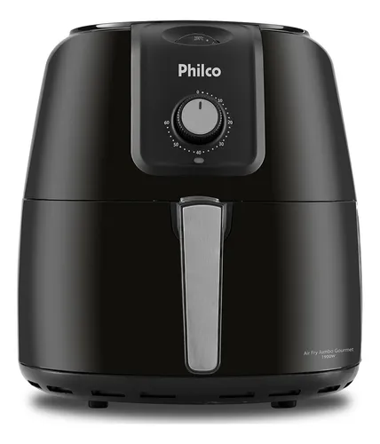 Air Fryer Fritadeira Ar Philco 8 litros Jumbo Preto