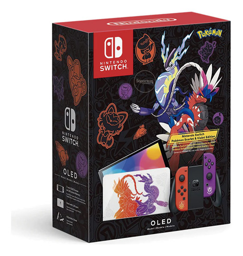 Nintendo Switch Oled Pokemon Escarlata Y Violeta 