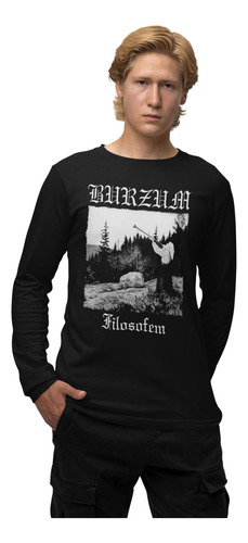 Camiseta Manga Larga Black Metal Burzum C2