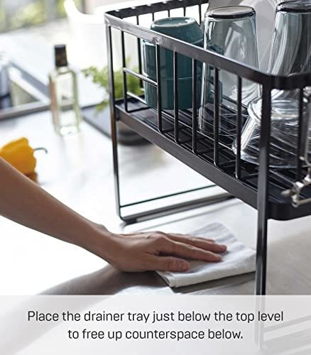Escurridor De Platos Ajustable De Dos Niveles | Acero |