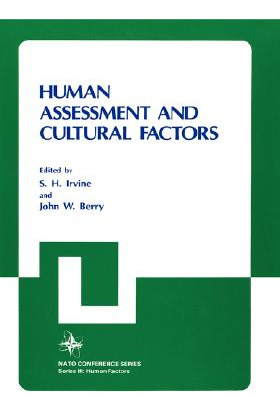 Libro Human Assessment And Cultural Factors - Berry, John...