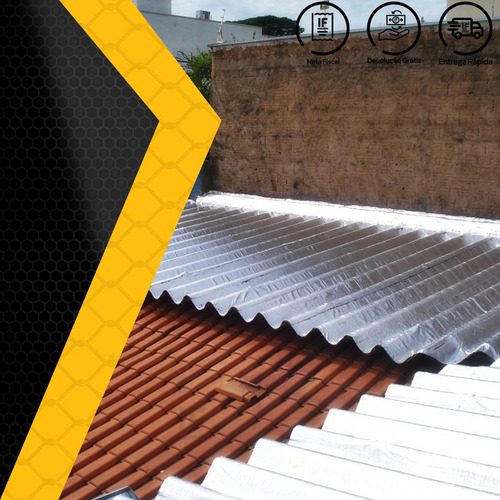 Manta Asfáltica Auto Adesiva Aluminizada - 30cm X 10m