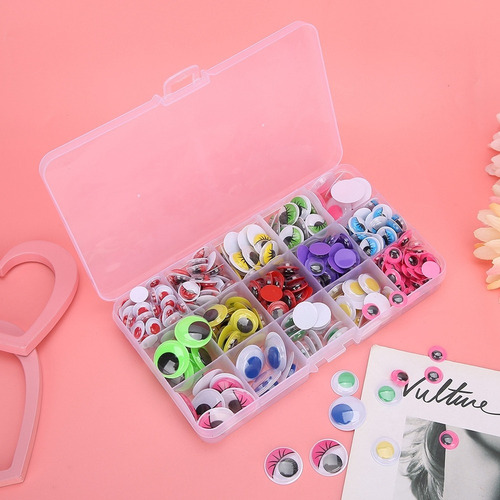 . 350pcs 10-20 Mm Plástico Multicolor Muñeca Ojos Ojos Ojos