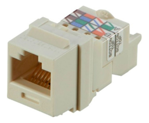 Conector Keystone Jack Cat6 Rj45 Hembra Panduit Blanco