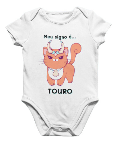 Body Bebê Personalizado Signo Touro Horóscopo Astrologia