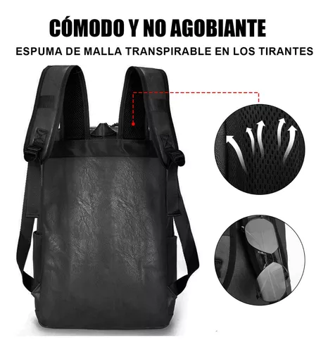 Mochila vintage de polipiel para hombre • Mis Mochilas