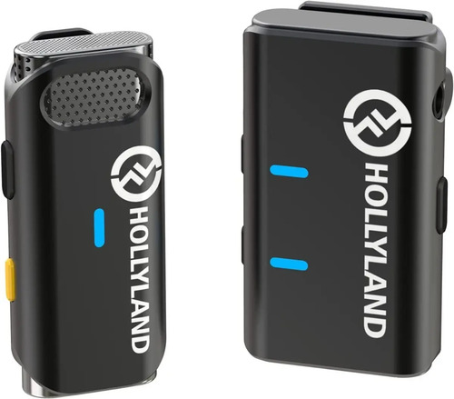 Microfone Lapela Sem Fio Para Smartphone Hollyland Lark M1 Cor Preto