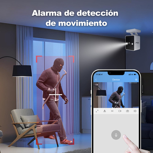 Srihome Kit Cámara De Seguridad Vigilancia 2mp Cctv 500gb Color Blanco
