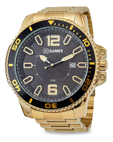 Relógio X-games Masculino Dourado - Xmgs1019 P2kx