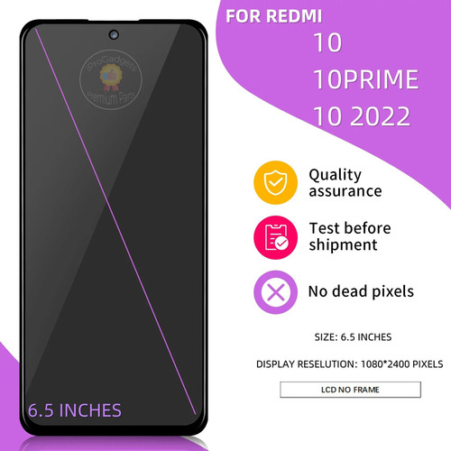 Zc Pantalla Táctil Lcd Para Redmi 10 4g 21061119al 21061119ag