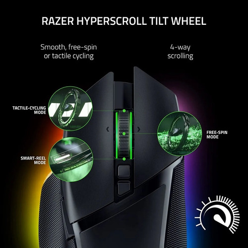 Imagen 5 de 6 de Razer Basilisk V3 Pro Mouse Gamer Inalambrico Chroma Rgb 30k