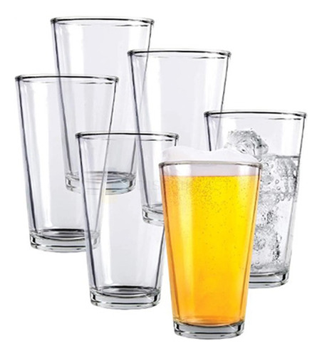 Vaso Pinta Cerveza Cónico 485 Ml Pinta Americana X24