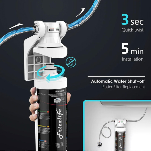 Frizzlife Under Field Water Filter 53 Y 42 Certificado De Al