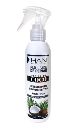 Emulsion Para Peinar Aceite De Coco - Han Pelo