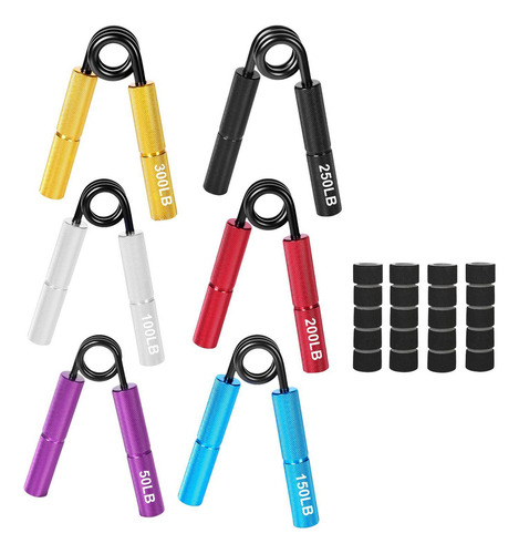Js 6pcs Grip Forearm Exerciser Training Adultos Fitness Hand