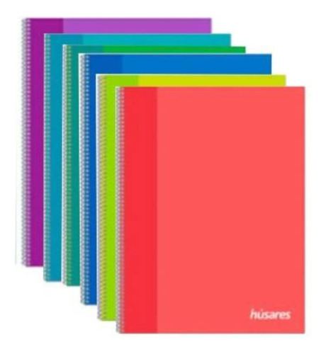 Cuaderno Con Espiral A5 Esquela Husares 80 Hojas Pack X 5 Un