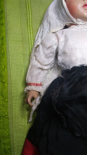 Antigua Muñeca De Paño Y Pasta (Usado)