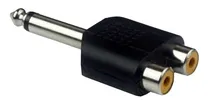 Comprar Conector Adaptador Plug 1\u002F4 Mono A 2 Jack Rca Plastico