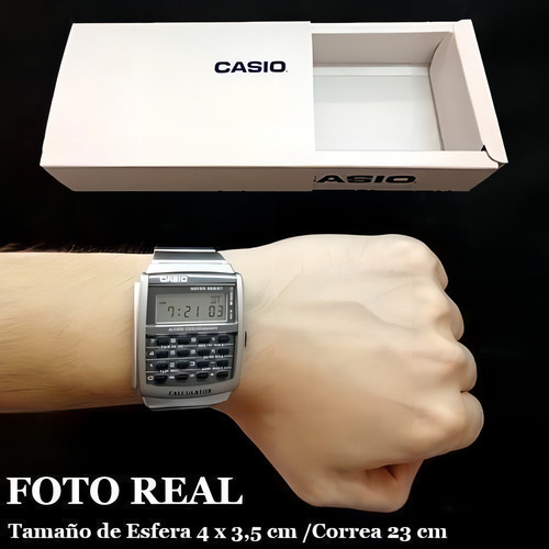 Reloj Casio Calculadora Ca506 Unisex Acero Full