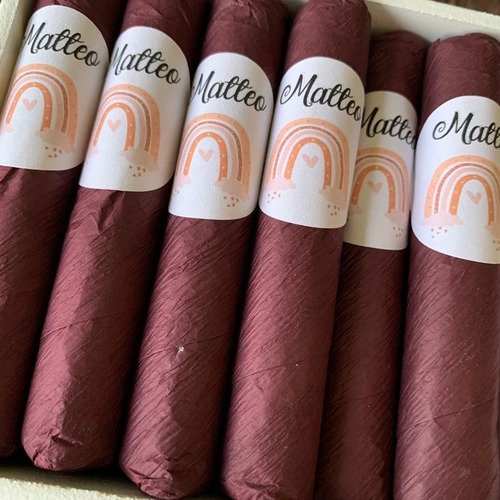 Charutos De Chocolate Personalizado Maternidade 80 Unidades