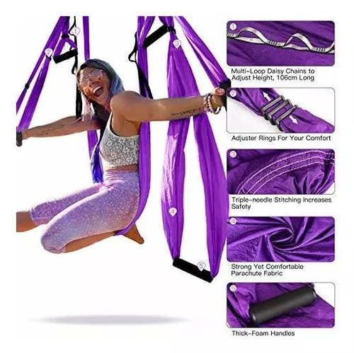 Juego de columpio de yoga aéreo, hamaca de yoga, trapecio volador, kit de  yoga, yoga aéreo (hy)