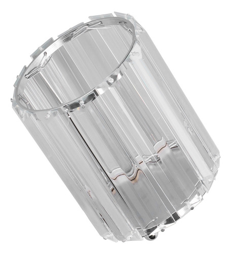 Porta-escovas Cosméticas De Vidro Transparente Redondo