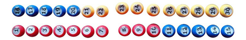 30 Bolas De Bingo, Suministros Duraderos, Bolas De Rifa Para