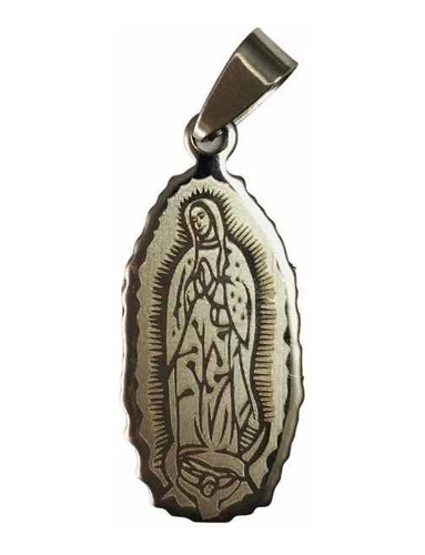 Medalla De La Virgen De Guadalupe En Acero