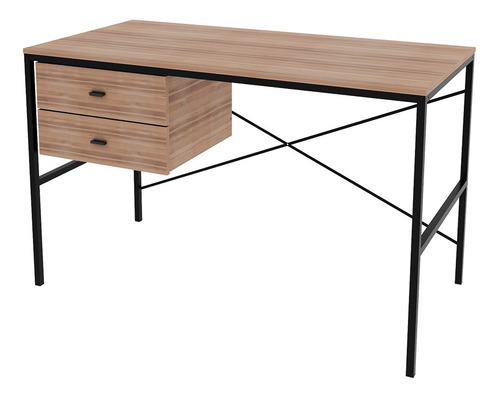 Escritorio Centro Estant Madera Metal Paraiso Con Cajones