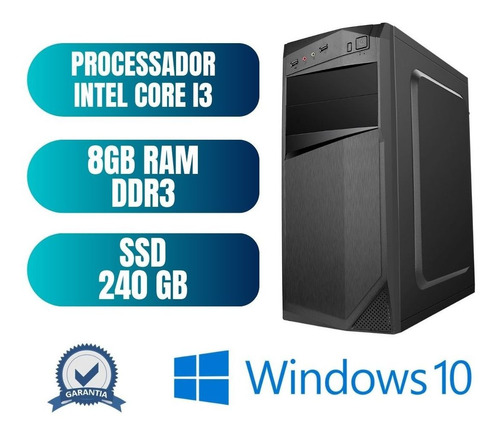 Pc Desktop Cpu Computador Core I3 540 8gb 240gb Win10 Hdmi