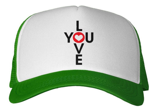 Gorra Frase Love You Te Amo Corazon Amor Dia M1