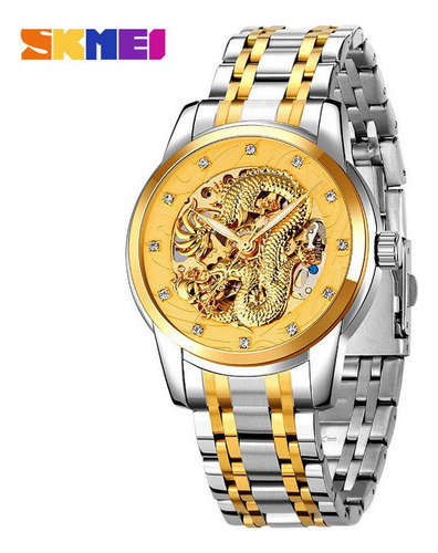 Reloj Skmei Diamond Luxury Automático De Acero Inoxidable
