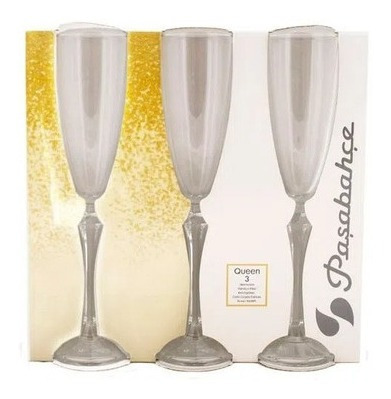 Imagen 4 de 5 de Set X 6 Vaso Copa Champagne 175 Cc Pasabahce Importado