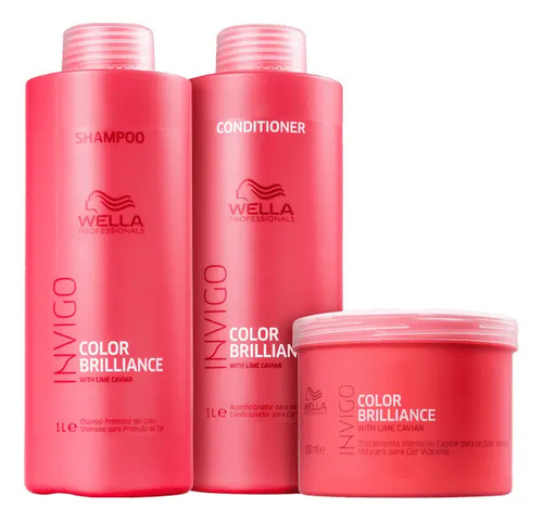 Wella Professional Invigo Nutri Brilliance Kit 1l 3 Produtos